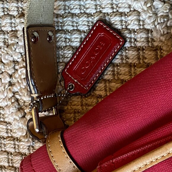 Coach Signature Canvas Leather Trim Voyager Messenger Crossbody Bag VTG - Picture 13 of 13